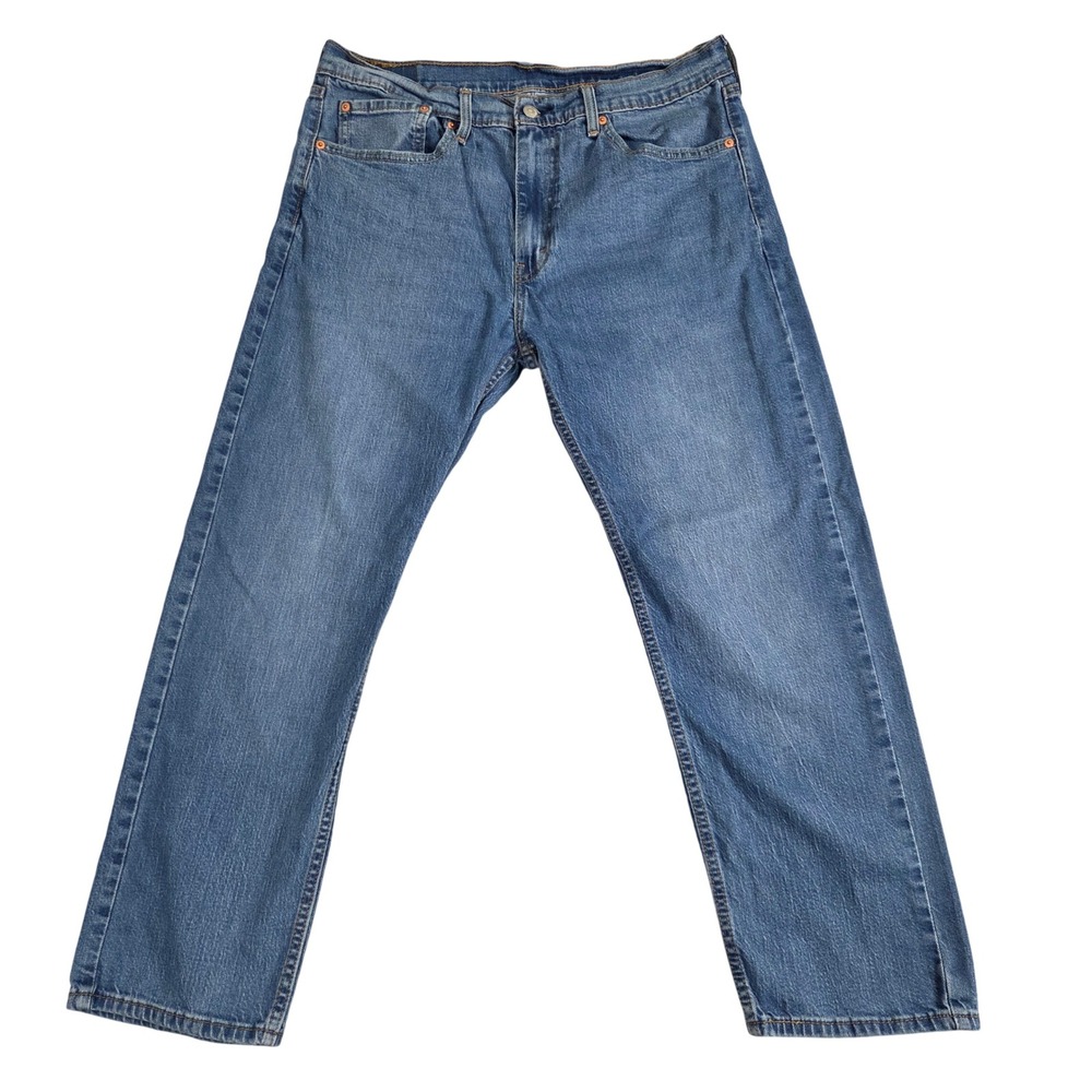 Levi's 505 Jeans Mens 36x29 Blue Excellent Regular Fit Straight Leg Denim